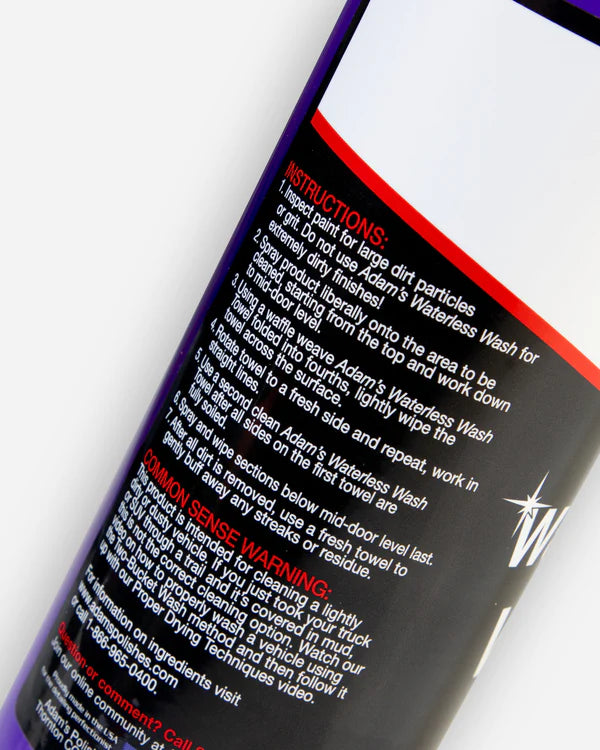 Waterless Wash